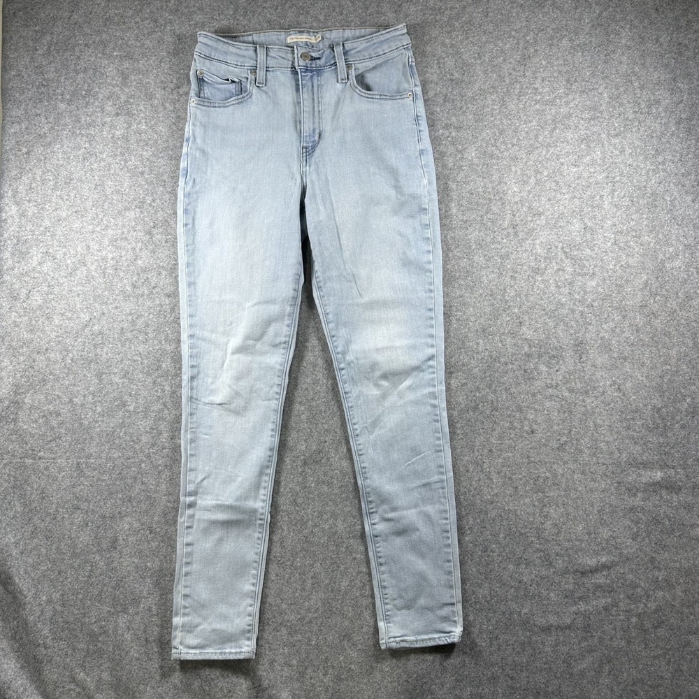 Levi's 721 High Rise Skinny Jeans 29 Light Blue Wash Stretch Denim